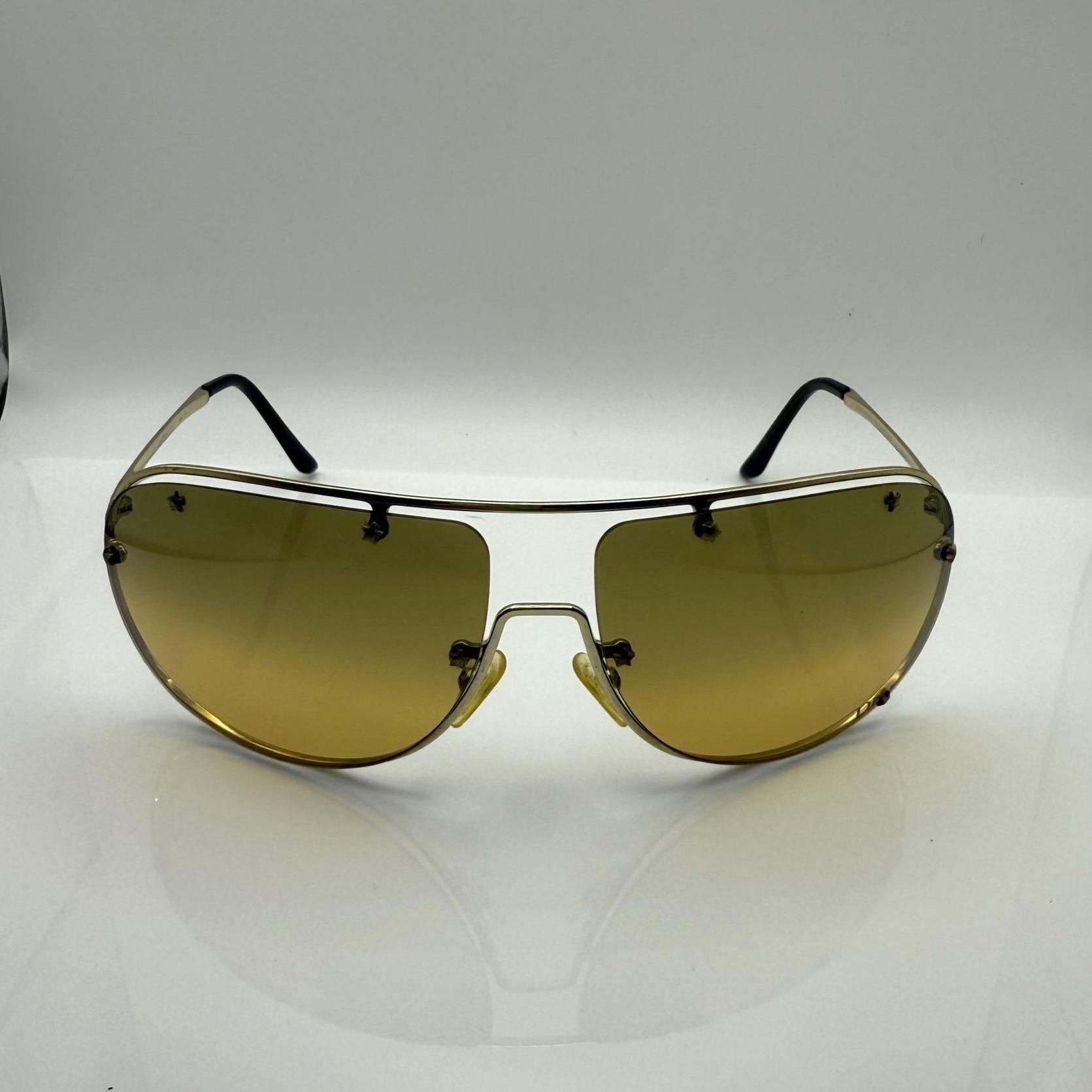 Christian Dior Aviator Sunglasses 46Z 125 Gold Yellow Tint Vintage Austria 65mm Dior Delirium 46Z 120 – Vintage Frames Company main image 2