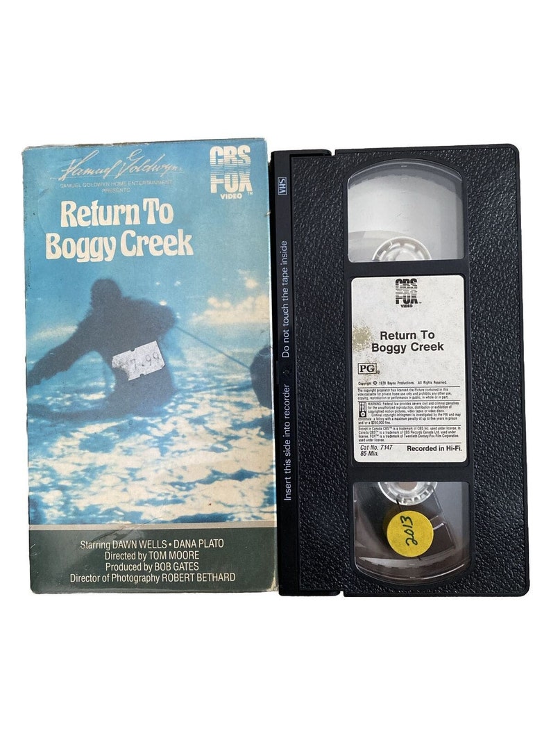 Return to Boggy Creek VHS CBS Fox Horror Movie Dana Plato Etsy