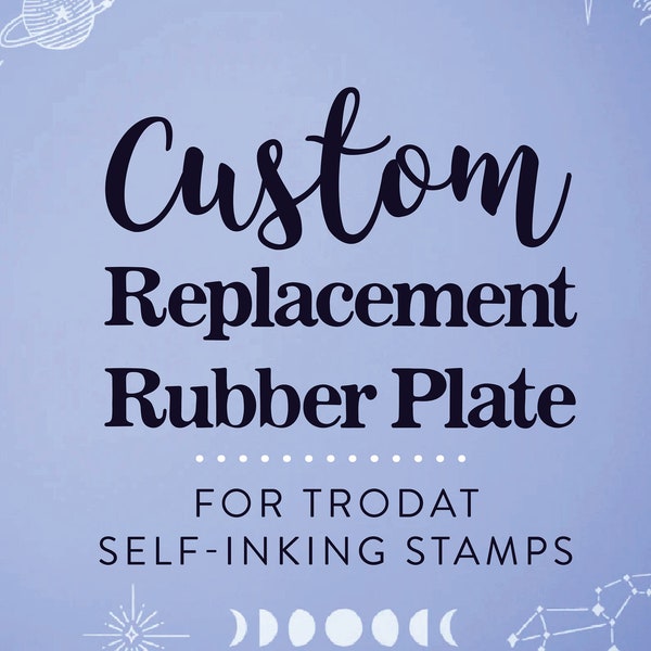 Replacement Rubber for Self-inkng Stamps, Trodat Replacement Plate, Any Size