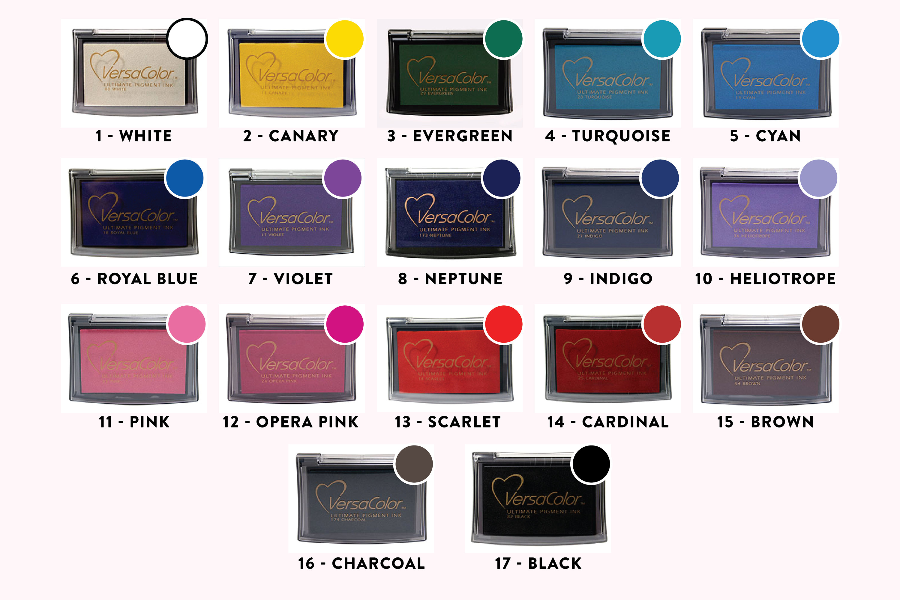 Pink Ink Pad, Peach Ink Stamp Pad, Non-toxic Ink Pad Stamp, Water-soluble  Ink Pad, Stamp Ink Pad, Blush Ink Pad, Versacolor Ink petal Pink 