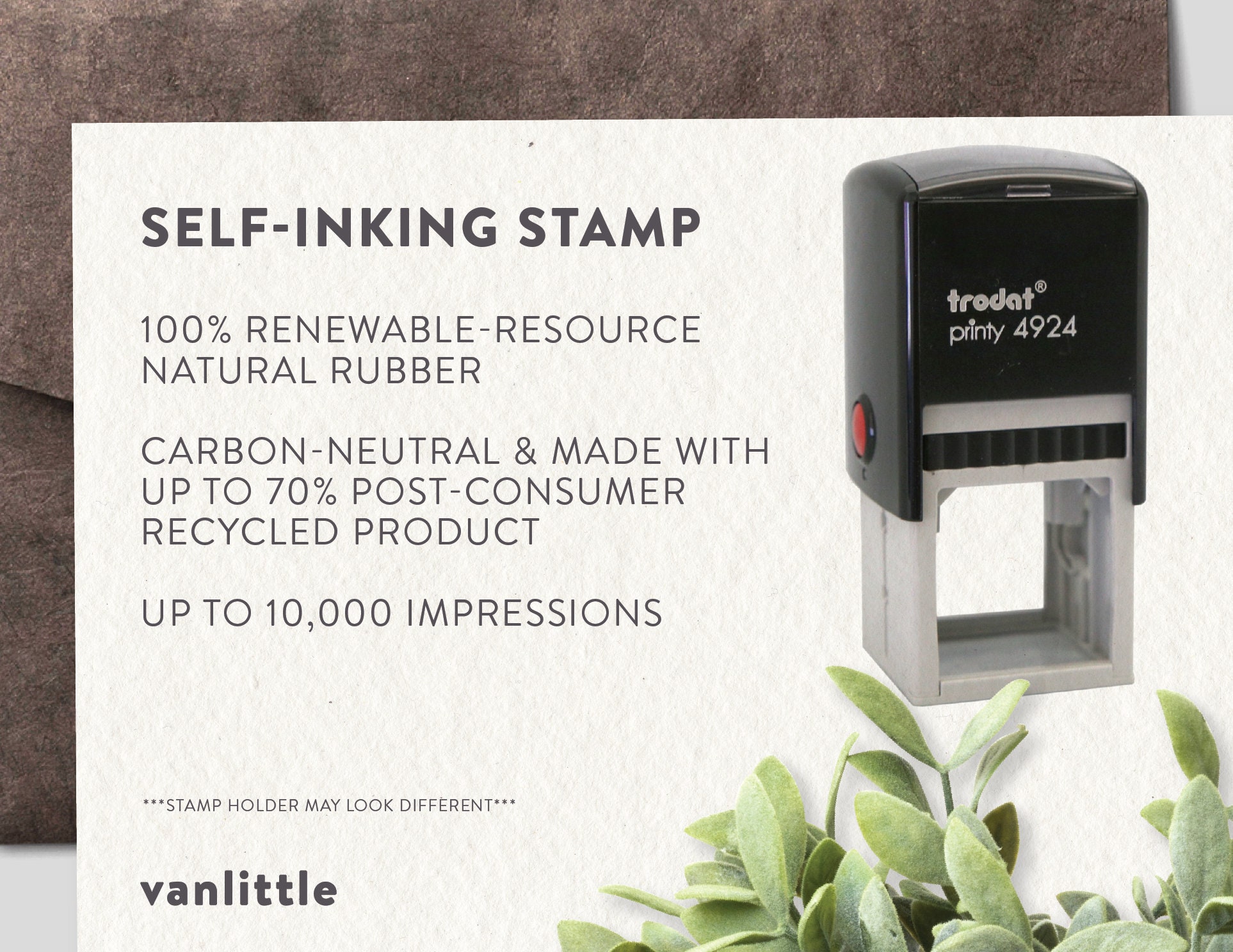 Custom Initial Stamp Custom Selfinking Stamp Self Ink Etsy