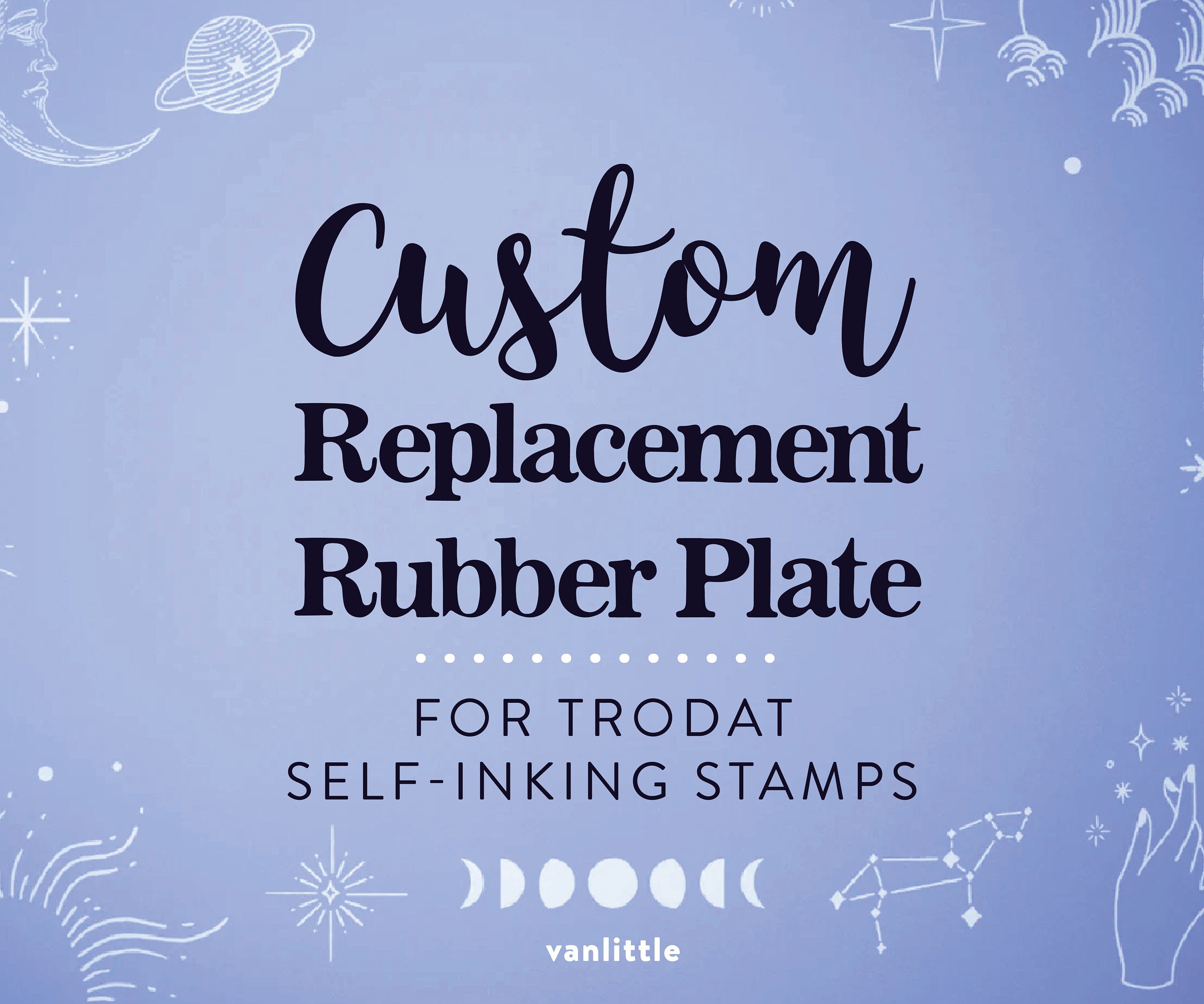 Hand Stamps - Customizable PreInked Hand Stamps by Fred Lake & Co.