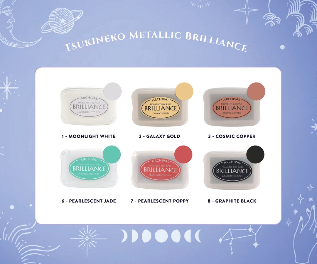 Tsukineko Metallic Brilliance Ink Pads Etsy