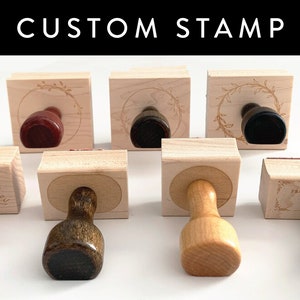 Any Size Custom Rubber Wood Stamp, Personalized Wood Stamp, Business Stamp, Logo Stamp, Ship from the U.S.