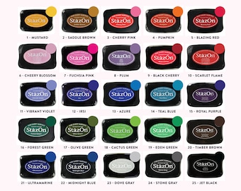 Tsukineko StazOn Permanent Ink Pads for Stamps