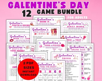 Galentine's Day Games Bundle, Fun Ladies Night Printable Adult Party Games, Girls Night Out Games, Mix and Mingle Icebreaker Games