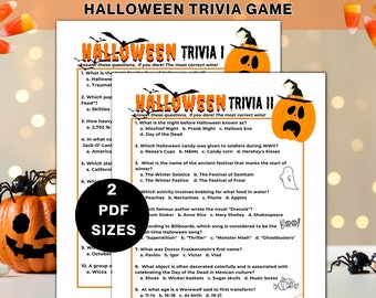 Halloween Trivia, Halloween Party Games, Halloween Games for Adults, Games for Teens, Games for Kids, Fall Trivia, Halloween Activities