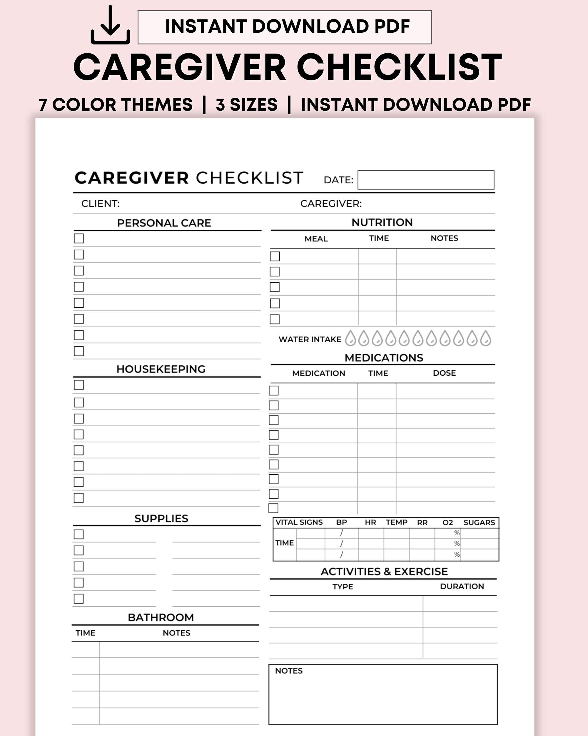 senior-caregiver-checklist-printable-caregiver-daily-log-elderly-care-tasks-housekeeping-schedule-caregiving-template-cleaning-checklist-etsy for Free Printable Caregiver Daily Checklist Template Senior Caregiver Checklist Printable, Caregiver Daily Log, Elderly Care Tasks Housekeeping Schedule, Caregiving Template, Cleaning Checklist - Etsy for Free Printable Caregiver Daily Checklist Template