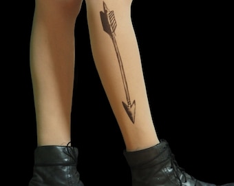 Rustic  Arrow Tights tattoo tights