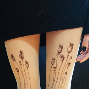 Poppy Pods Tattoo Tights image 3