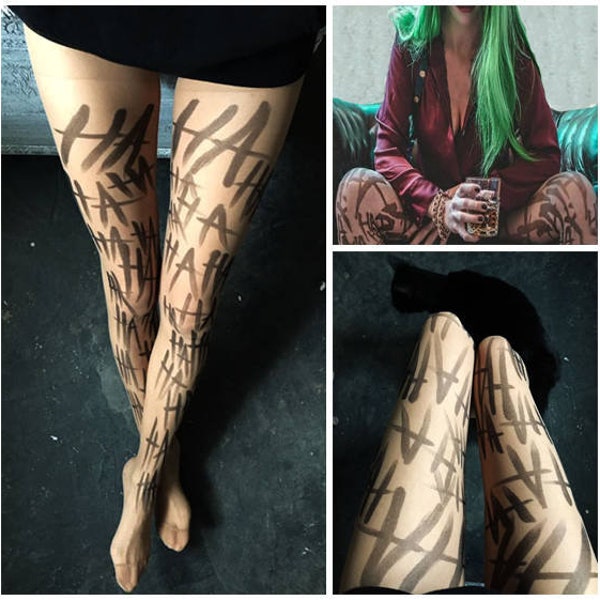 Joker tattoos tights