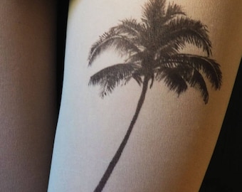 Palm tattoo tights