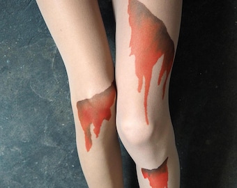 Creepy-Cute Zombie Blood Tights, Harajuku clothing