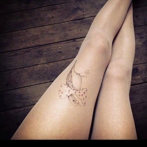 Bird tattoo tights