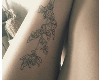 Collants fleur Tattoo