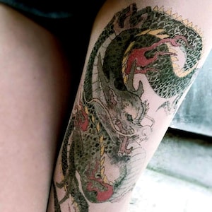 dragon tights, tattoo pantyhose