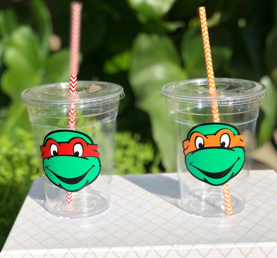 Tmnt Teenage Ninja Turtles Party Cupsdisposable Plastic Cups Etsy