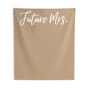 Backdrop Bridal Shower Banner, Future Mrs Whimsical Boho, Bachelorette ...