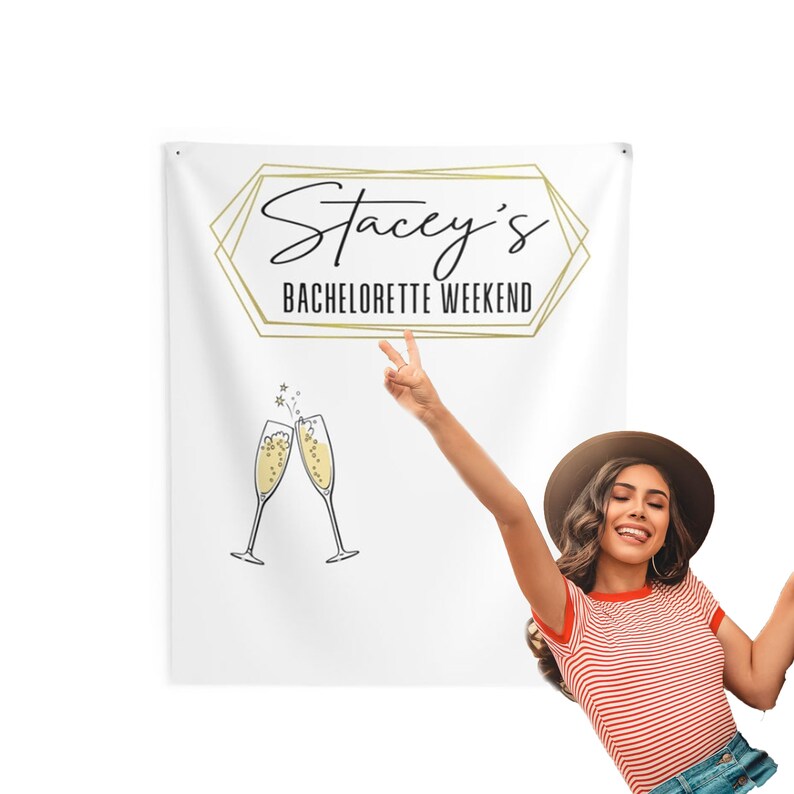 Bachelorette party weekend cloth tapestry photo backdrop wall Etsy