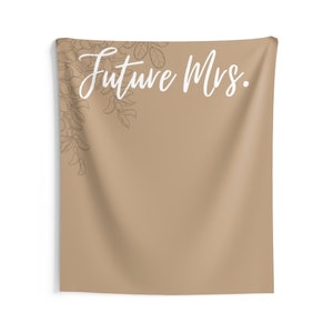 Backdrop Bridal Shower Banner, Future Mrs Whimsical Boho, Bachelorette ...