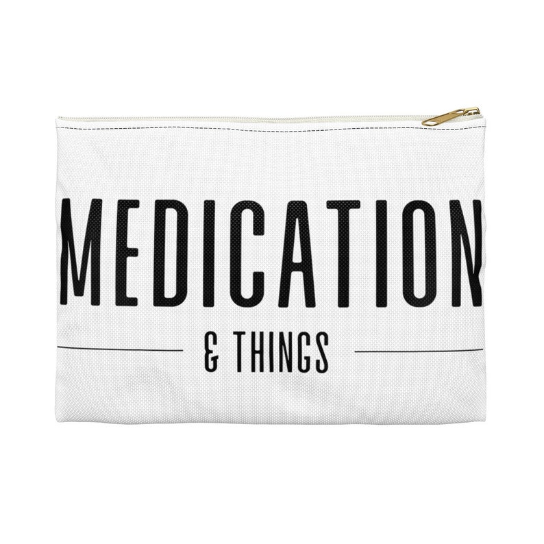 Medication Travel Pouch Accessory Cosmetic Bag Etsy