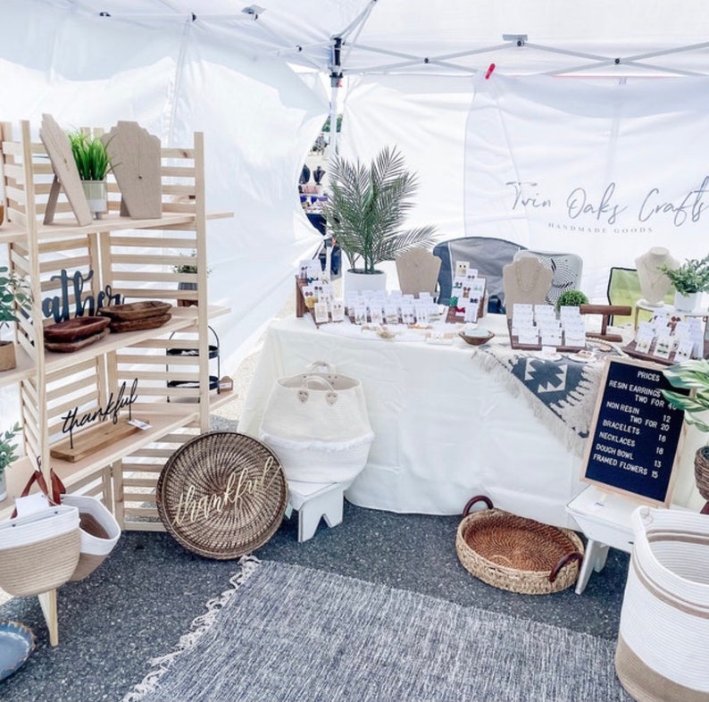 Business Logo Backdrop Craft Fair Banner Craft Show Backdrop Etsy