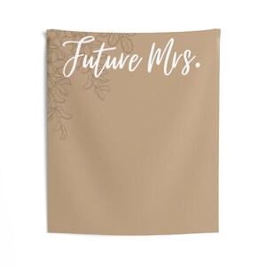 Backdrop Bridal Shower Banner, Future Mrs Whimsical Boho, Bachelorette ...