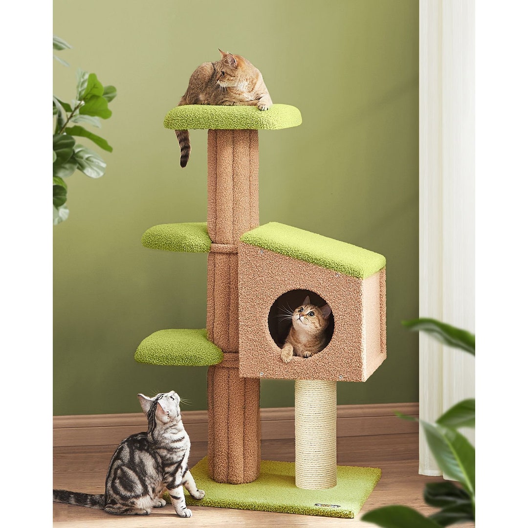 Whimsy Wonder Green Cat Tree Modern Cat Tree Cat Etsy
