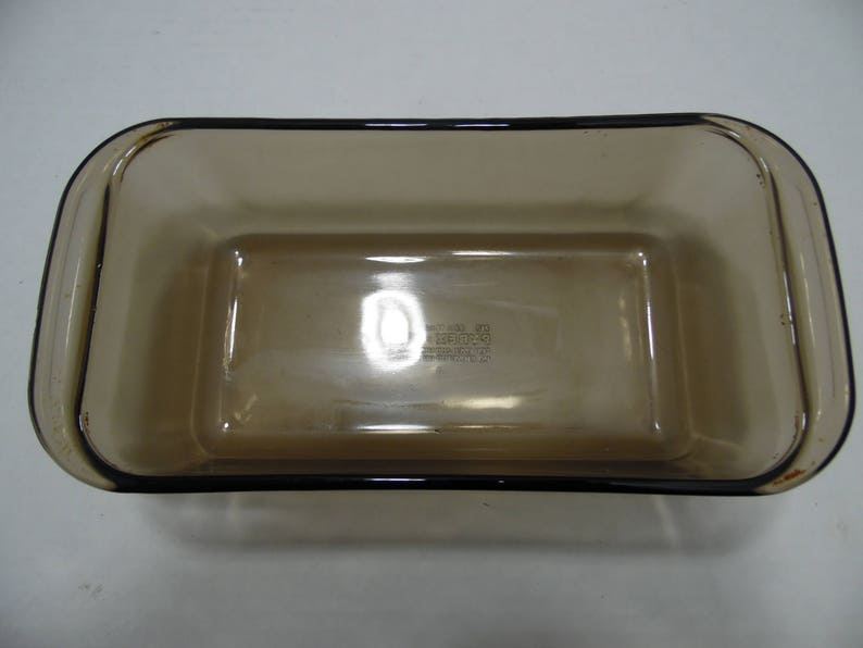Pyrex Loaf Pan Amber Glass 1.5 L 213 Oven Microwave Bakeware Ovenware USA