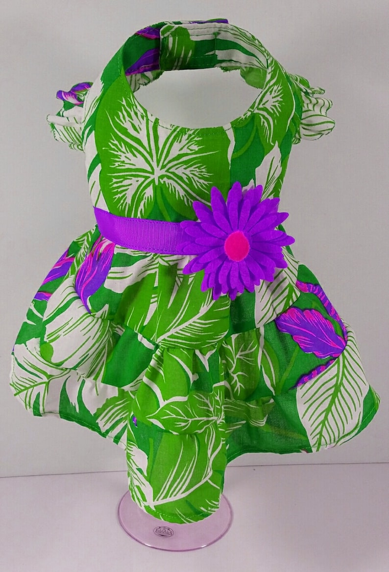 Dog Harness PRINTED Twirl Tiered Dog Dress Dog Clothes Sewing Pattern PDF Dog Dress Pet Clothes Tutorial