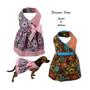 Roxanne Dog Dress -SMALL & MEDIUM- Dog Clothes, Sewing Pattern, Dog Clothing PDF Pattern