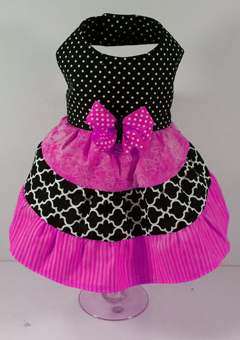 Dog Harness PRINTED Twirl Tiered Dog Dress Dog Clothes Sewing Pattern PDF Dog Dress Pet Clothes Tutorial