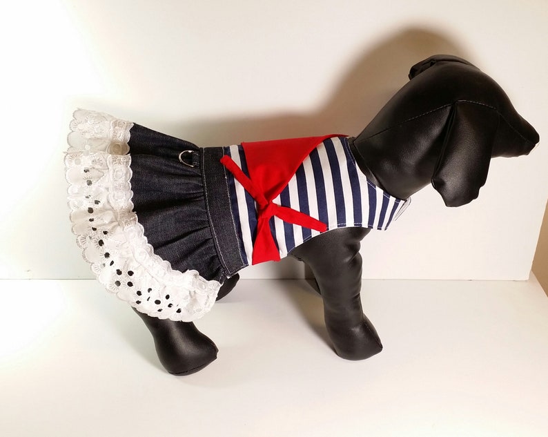 Hannah Dog Dress Sewing Pattern PDF Nautical Dog Dress Dog Etsy