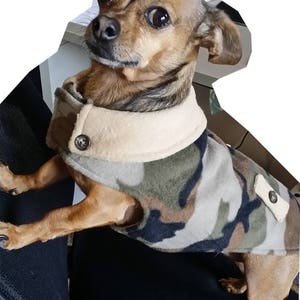 Fleece Coat SMALL & MEDIUM Dog Jacket Sewing Pattern PDF, Dog Clothes Patterns, Dog Coat, Pet Clothes patterns image 3