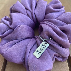 Dear Lavender- Butter Soft Satin Scrunchie with Free Surprise Charm