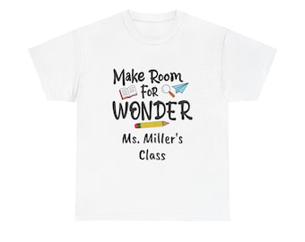Personalized  — "Make Room for Wonder" Tee