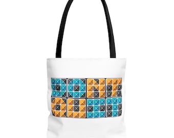 Do it Don't Quit Tile Pattern Tote Bag