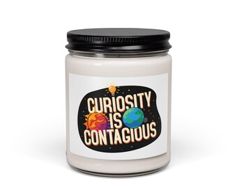 Curiosity Is Contagious Soy Candle — 9oz Scented Jar