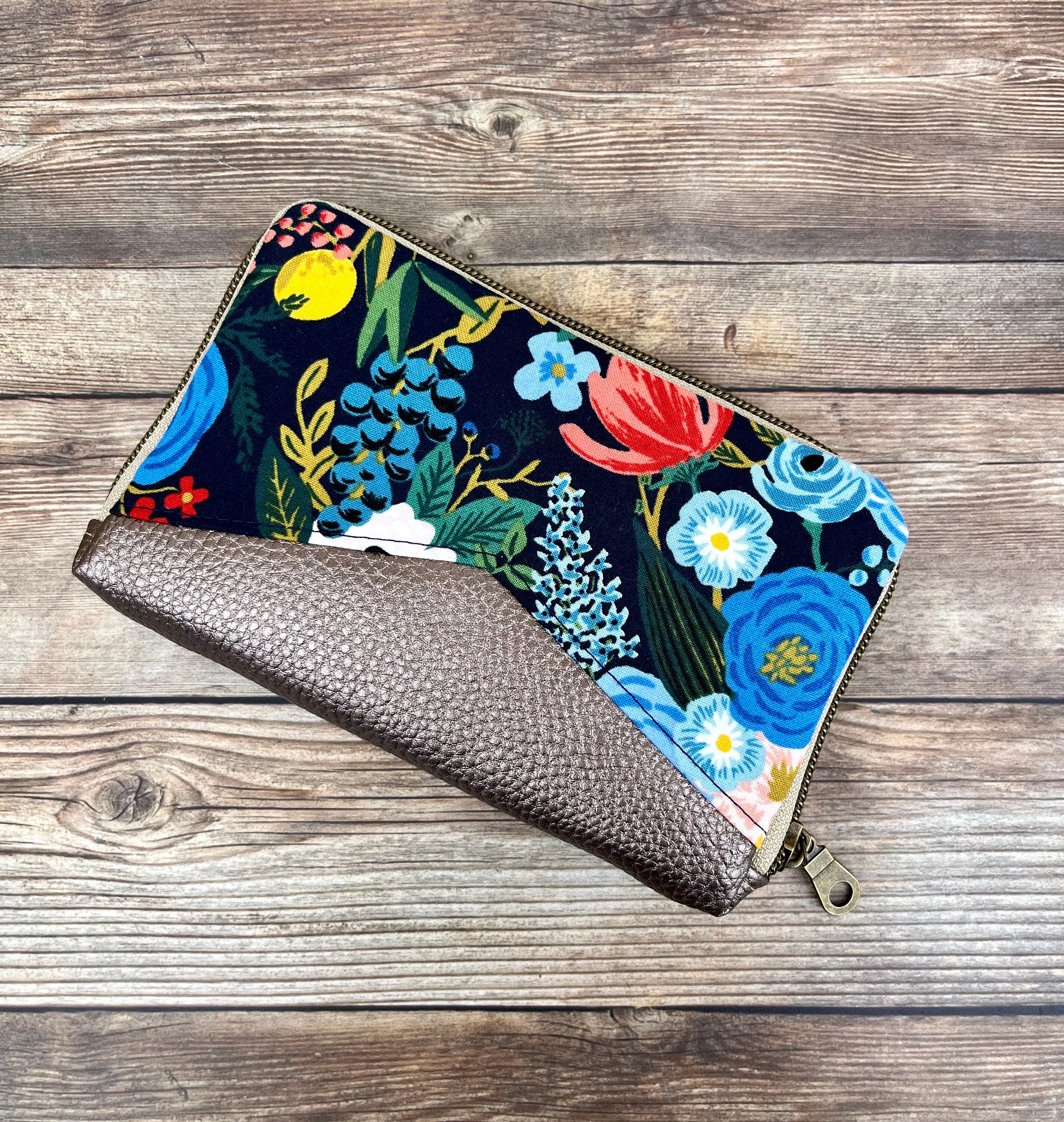Rifle Paper Co. Fabric Little Accordion Wallet, Zip Around