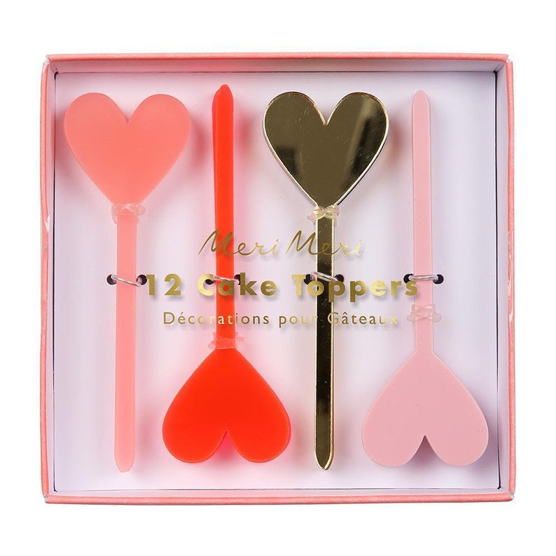 Heart Cake Toppers