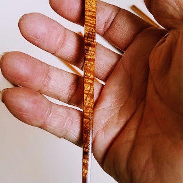 Hair Sticks: Hawaiian Koa, Mango, Pheasant wood, Honduran Rosewood, Canary wood