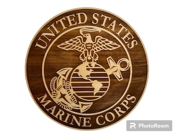 Sello militar /USMC /Cuerpo de Marines /Placa militar/ Regalo del Cuerpo de Marines/ Cuerpo de Marines de los Estados Unidos/ Bandera del Cuerpo de Marines / Bandera del USMC / Regalo marino