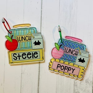 Personalized School Lunch Box Tag: Acrylic Bag Tag for Kids