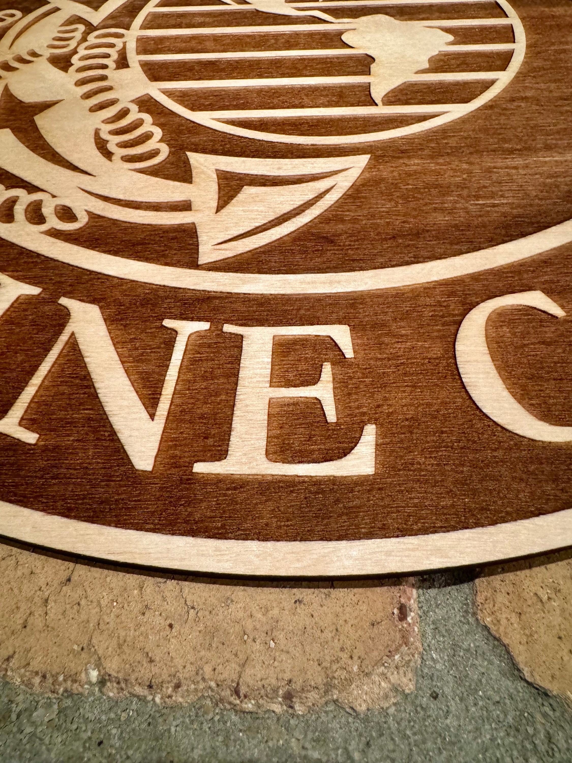 USMC Wooden Plaque, Marine Corps Gift, Military Seal - Etsy