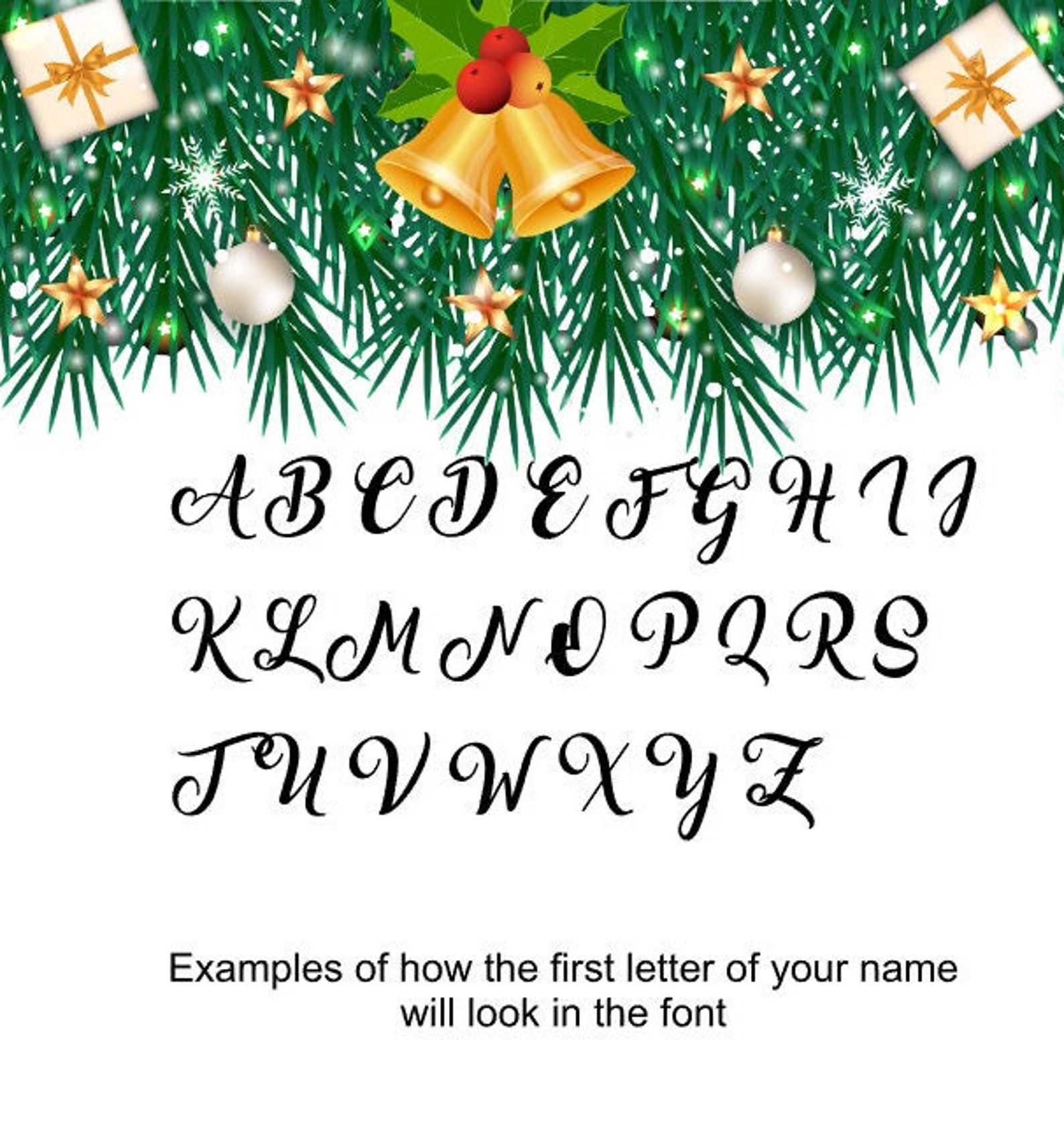 Custom Name Ornament for Christmas Tree/christmas Tree Name Etsy