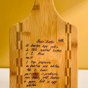 Handwritten Heirloom/Custom Engraved Cutting Board/Actual Handwriting/Kids Actual Handwriting/Keepsake Handwriting/Engraved Cutting Board