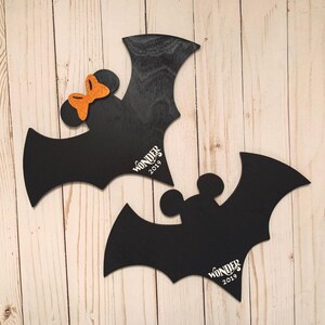 Personalized Autograph Anchor – Mickey Mouse Disney Cruise Gift HALLOWEEN BATS