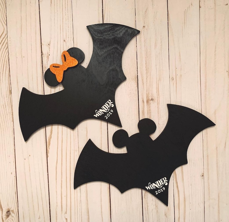 Personalized Autograph Anchor – Mickey Mouse Disney Cruise Gift HALLOWEEN BATS