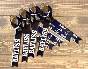 Navy PIR Ribbons,Proud Navy Mom, Navy Wife,Navy Ribbons for Sailor/Recruit Graduation, Navy Boot Camp Graduation Ribbon w/Anchor Pin,PIR