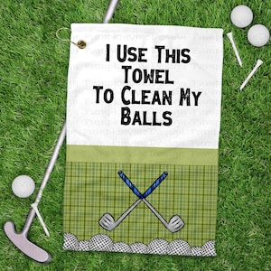 Humorous Golf Towels - Funny Golf Accessories for Men, Gag Gift for Golfers, Unique Golf Gear, Practical Golf Gifts, Clean with a Laugh